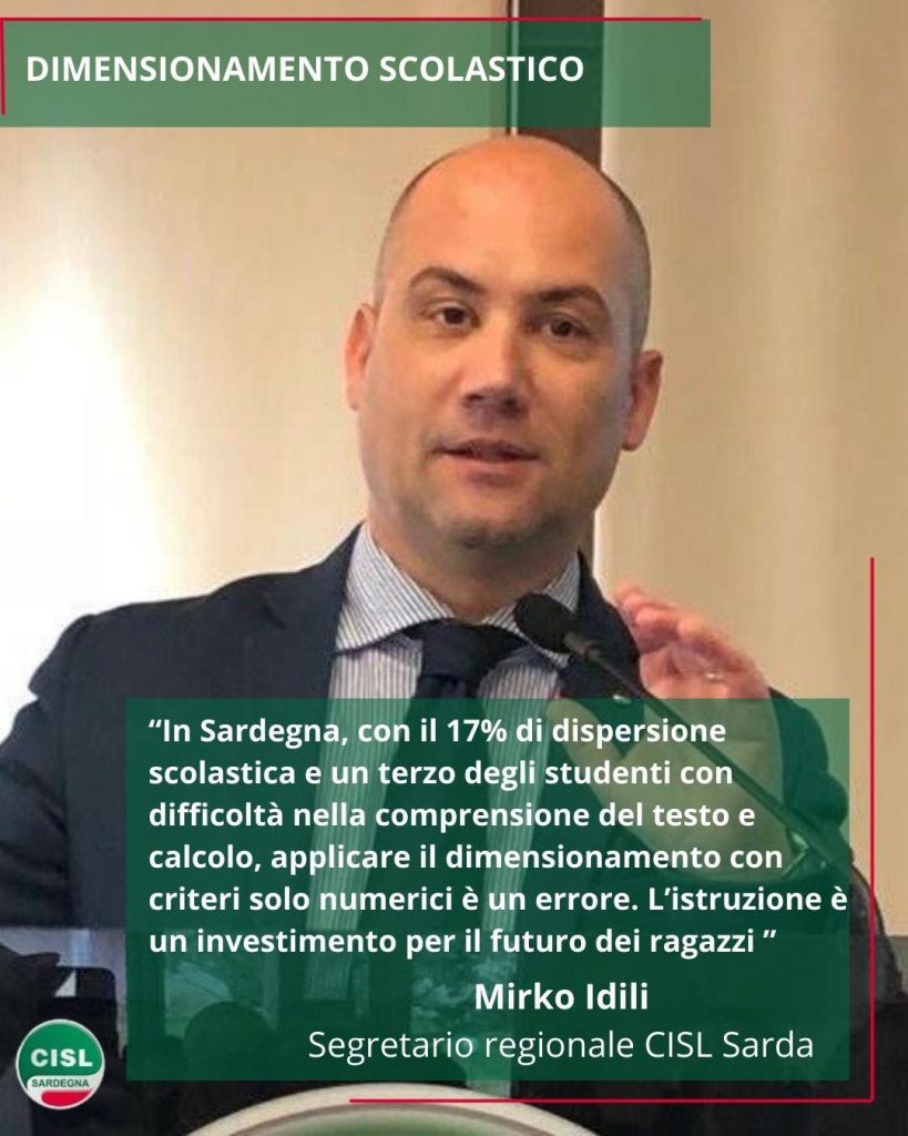 Dimensionamento scolastico in Sardegna, Idili: “L‘istruzione non un costo ma un investimento sul futuro dei ragazzi”