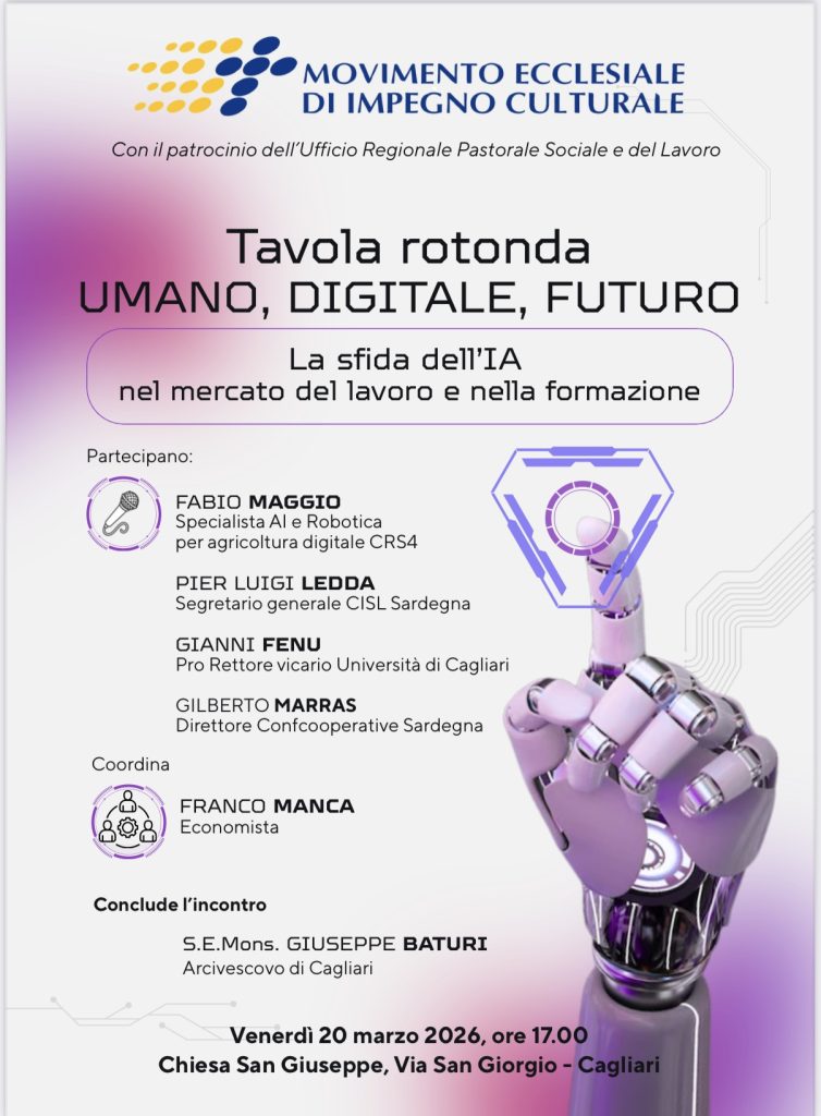 PIER LUIGI LEDDA AL CONVEGNO SULL’IA “UMANO DIGITALE FUTURO”