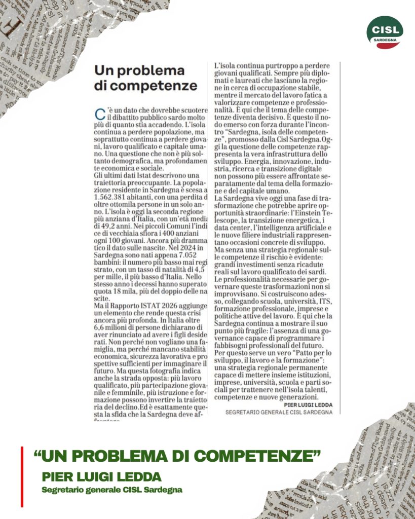 SFIDE E PROSPETTIVE PER IL FUTURO DELL’ISOLA