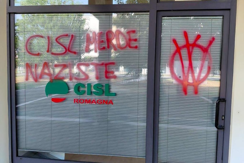 ATTO VANDALICO ALLA SEDE DI FORLIMPOPOLI: SOLIDARIETÀ DELLA CISL SARDEGNA ALLA CISL ROMAGNA